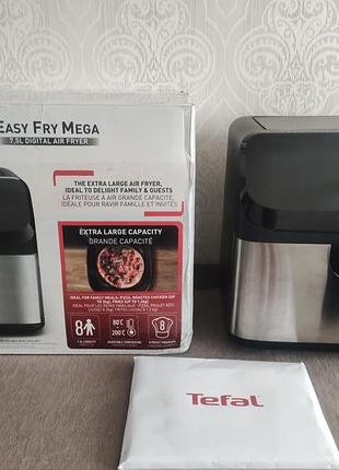 Мультипечь (аэрогриль) tefal easy fry mega ey855d10