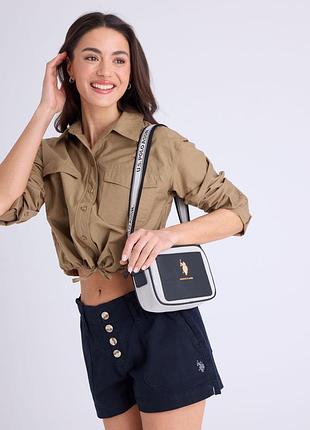 Жіноча сумка кросбоді u.s. polo assn з логотипом
