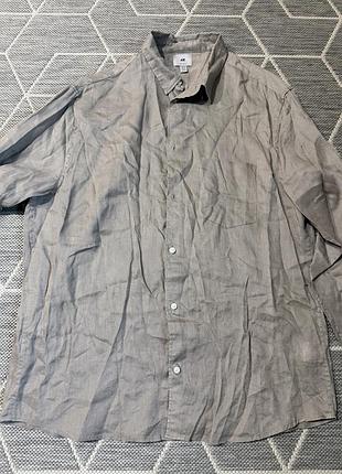 Чоловіча лляна сорочка h&m