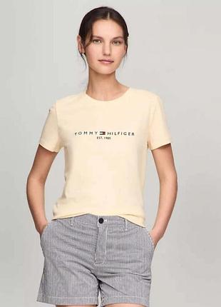 Бавовняна жіноча футболка tommy hilfiger