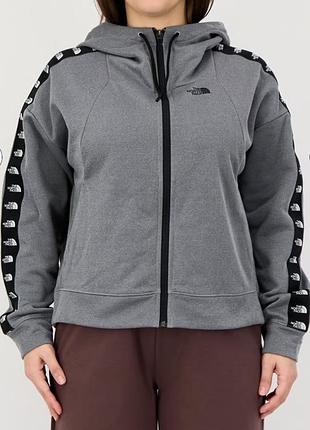 Жіноча толстовка the north face m сіра | фліс | капюшон | оригінал