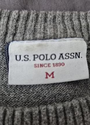 Джемпер серый мужской u.s. polo assn. 3