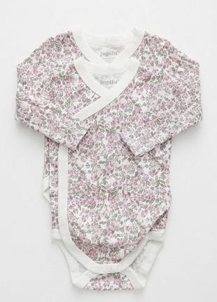 Боді для дівчат lupilu pure collection на кнопочках