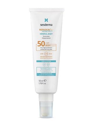 Солнцезащитный крем для детей sesderma repaskin pediatrics mineral baby