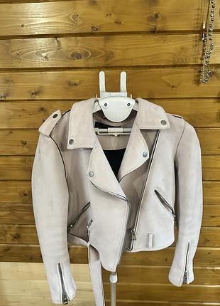 Стильна замшева куртка zara