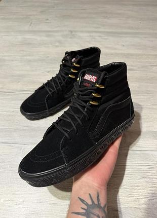 Vans x marvel black panther sk8-hi оригінал р42