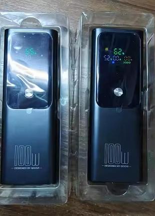 Повербанк быстрая зарядка powerbank qoovi pd 100 вт 20000 мач