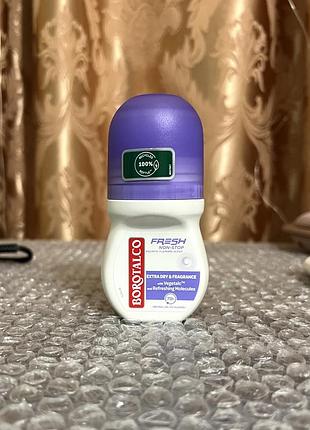 Кульковий дезодорант-антиперспірант borotalco fresh non-stop aquatic flowers deodorant roll-on