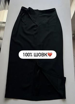 💔шовкова темно зелена спідниця бренду glamour by caroline 100% натуральний шовк 😍якість неймовірна !