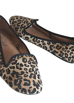 Леопардові балетки лофери wet seal р. 38 (устілка 24.5 см) стик