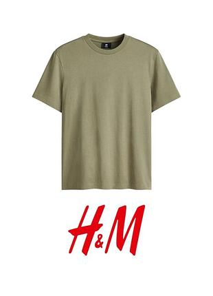 H&m базова чоловіча футболка хакі