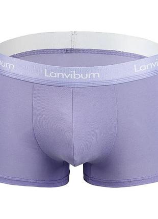 Чоловічі труси боксери lanvibum фіолетового кольору