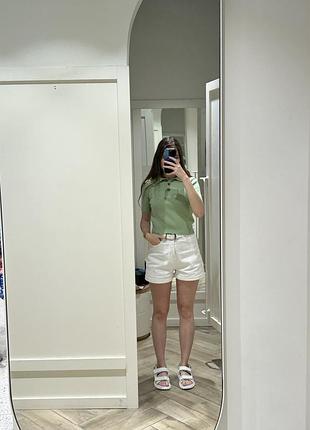 Шорти білі мом джинсові короткі