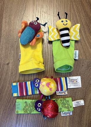 Lamaze брязкальця на зап’ясток та шкарпетки з брязкальцями