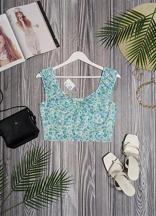 Тонкий топ в цветочный принт из вискозы primark #3785