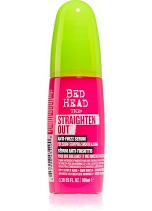 Tigi bed head сироватка для випрямлення неслухняного волосся, straighten out anti frizz serum, 100 мл