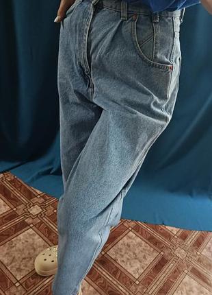 Трендовые джинсы zara eur 38 голубые женские джинсы 100% хлопок