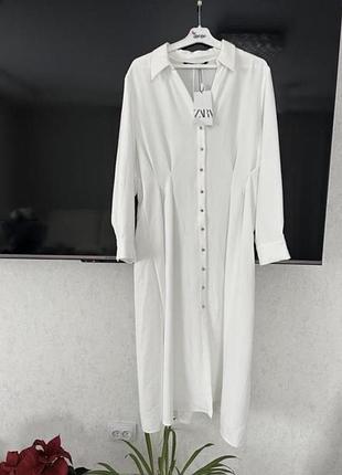 Нова біла сукня zara xl- xxl