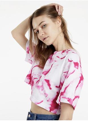 Calvin klein футболка кроп топ xs