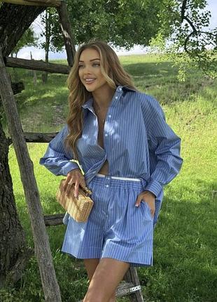 Костюм в пижамном стиле zara женский шорты и рубашка zara mango massimo dutti h&m papaya one by one gepur oysho calzedonia stradivarius reserved
