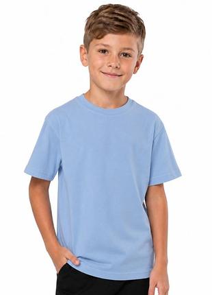 👕 новая базовая голубая футболка australian cotton (размер 6)