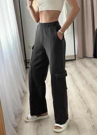 Спортивні прямі штани zara
