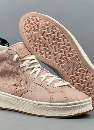 Converse pro leather lift hi кеди кросівки кеды кроссовки обувь взуття черевики для міста класичні повсякденне універсальні конверс конвера ботинки