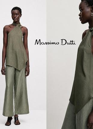 Massimo dutti топ халтер із 100% ацетату штучний шовк