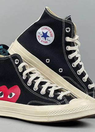Comme des garcons play x converse chuck 70 taylor all star кеди кросівки кеды кроссовки обувь взуття черевики для міста класичні конверс конвера cdg