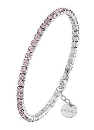 Браслет burker ava silver pink