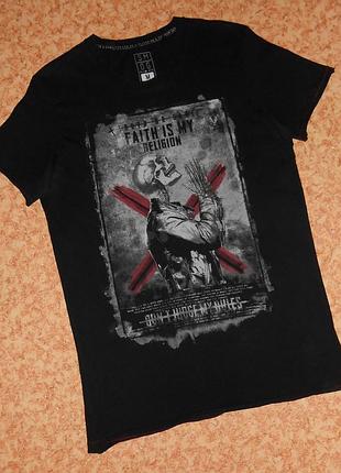 Футболка smog/skull/череп/faith is my religion