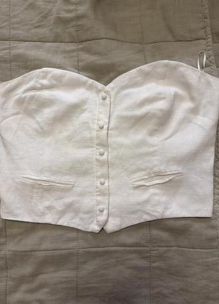 Білий топ cropp