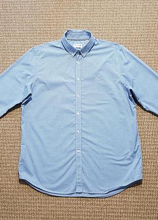Lacoste рубашка regular fit оригинал (xl - 17.5 - 44)