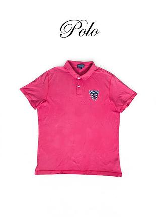 Винтажная красная футболка polo jeans company 67 xl размера