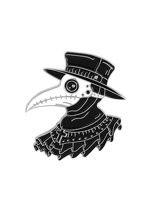 Металевий значок чумний лікар брош plague doctor середньовічна маска дзьоб стимпанк пін steampunk dnd dungeons and dragons