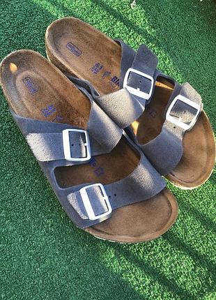#b10 41 р-26,5 см. birkenstock arizona. шльопанці оригінал. замша