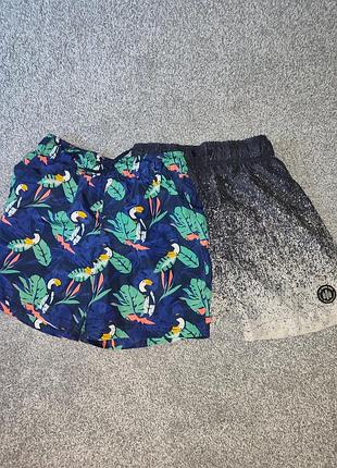 Пляжные/плавающие шорты kiabi и primark рост 146-152 см (1+1 в подарок!)