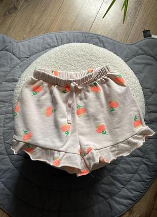 Шорти у квітковий принт з рюшами zara