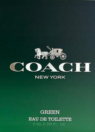 Coach green чоловічі парфуми пробник 2 ml