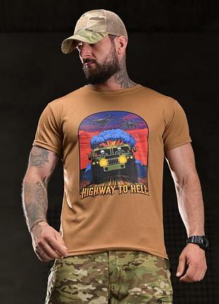Тактична футболка born of war highway coyote