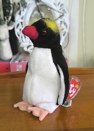 Коллекционная мягкая игрушка пингвин frigid ty beanie babies 2000 оригинал винтаж