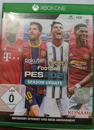 Відеогра efootball pes 2021 season update (xbox one) • новий диск