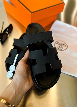 Hermes chypre sandals black