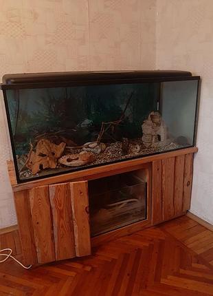 Акваріумний набір з насосм і підігрівом 150×60×60 см