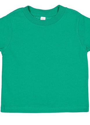 👕 новая базовая зеленая футболка для мальчика (размер 3)