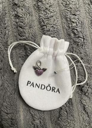 Колье pandora "сердце янгола"