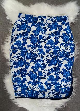 Стильная изящная юбка карандаш в японском стиле south zara h&amp;m р. 10