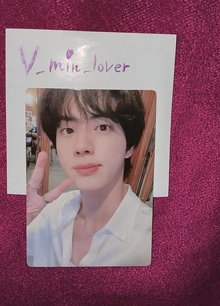 Bts jin офіційна колекційна карта джин бтс мерч