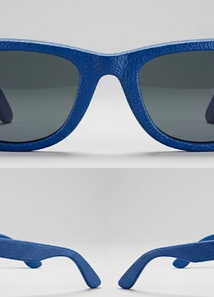 Эксклюзивная, премиальная версия культовых солнцезащитных очков ray-ban wayfarer genuine leather (rb 2140-q-m 1118/71), производитель италия