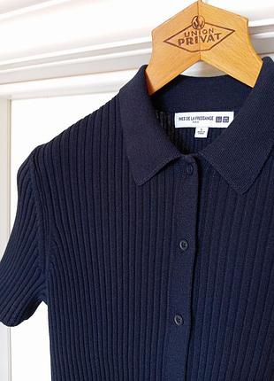 Вязаный топ в рубчик ines de la fressange x uniqlo